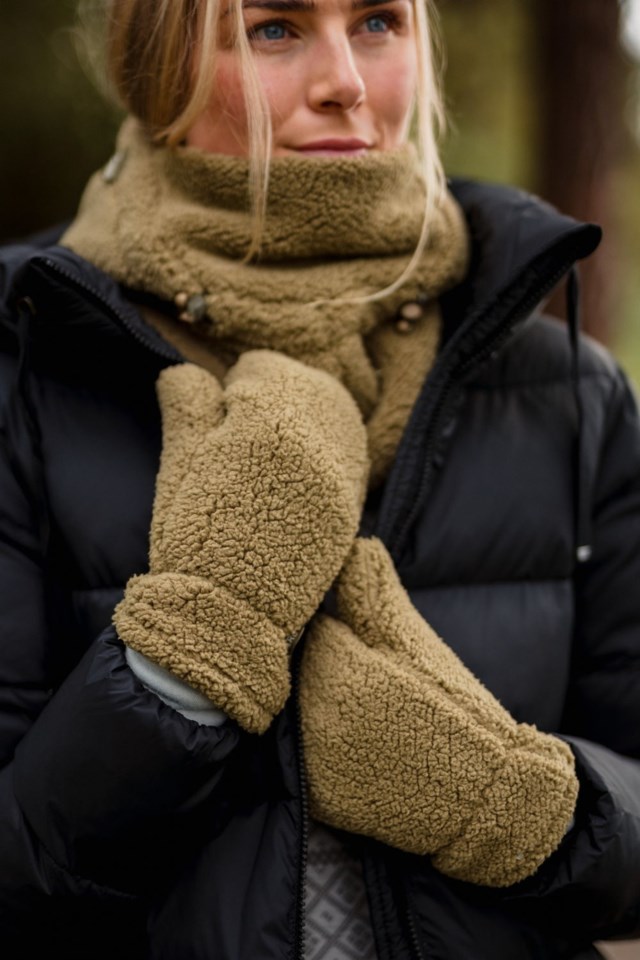 Sirdal sherpa votter Green Unisex - 1