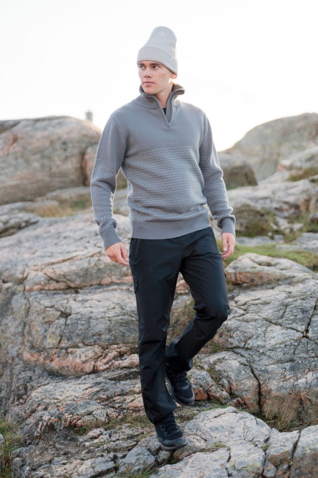 Romsdal 3-lags teknisk skallbukse m/ korte ben Black Herre - 1