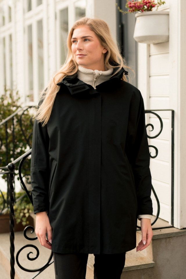 Vadsø fôret skallparkas Black Dame - 1