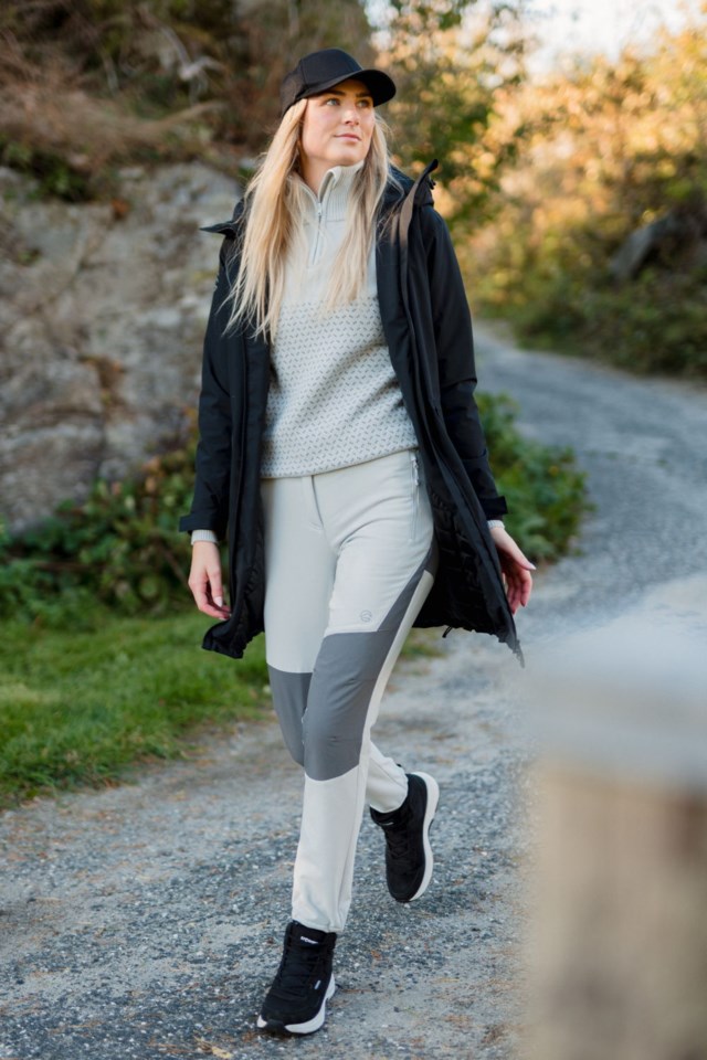 Vestfjorden fôret lettvekts skallparkas Black Dame - 1