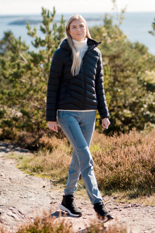 Nordisen lettvekts vinterjakke Black Dame - 1