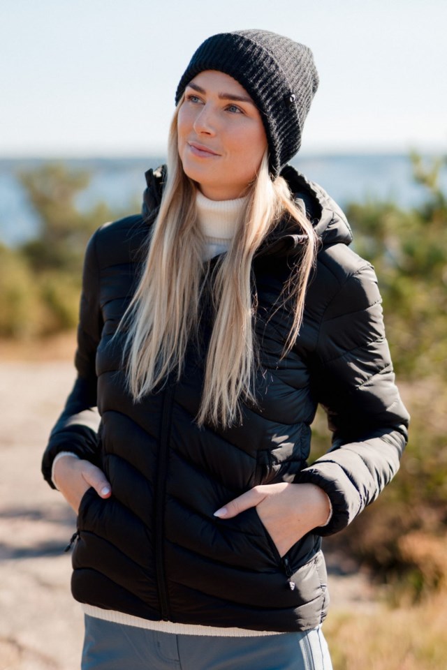 Nordisen lettvekts vinterjakke Black Dame - 1
