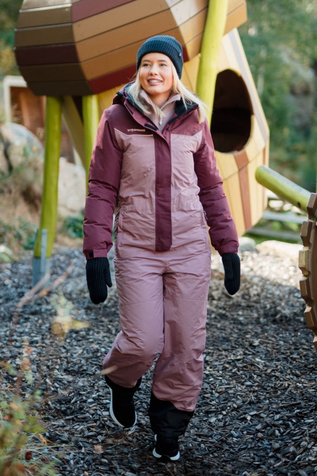Ute resirkulert vinterdress Pink Dame - 1