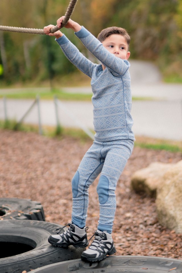 Rauland 2-lags ulltrøye barn 1-7 Blue Barn - 1