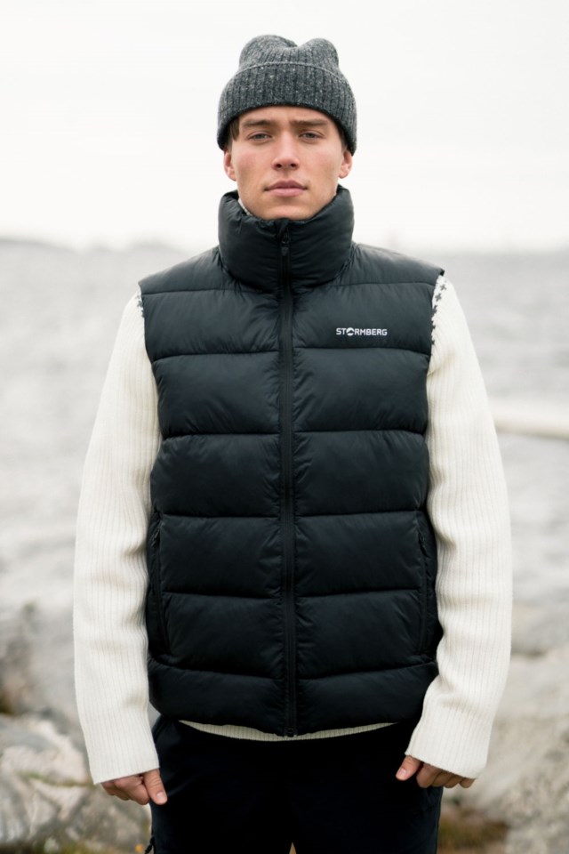 Frostli vattert vest Black Herre - 1