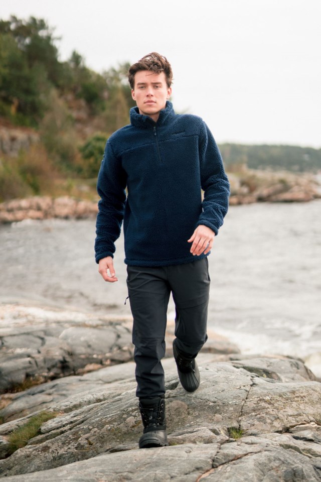 Ullnes Half Zip ullgenser Blue Herre - 1