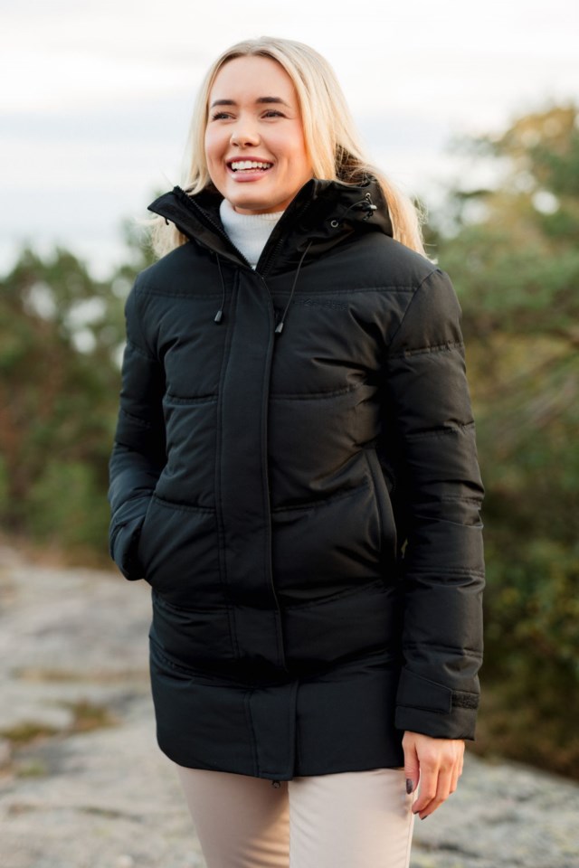 Svalbard dunparkas Black Dame - 1