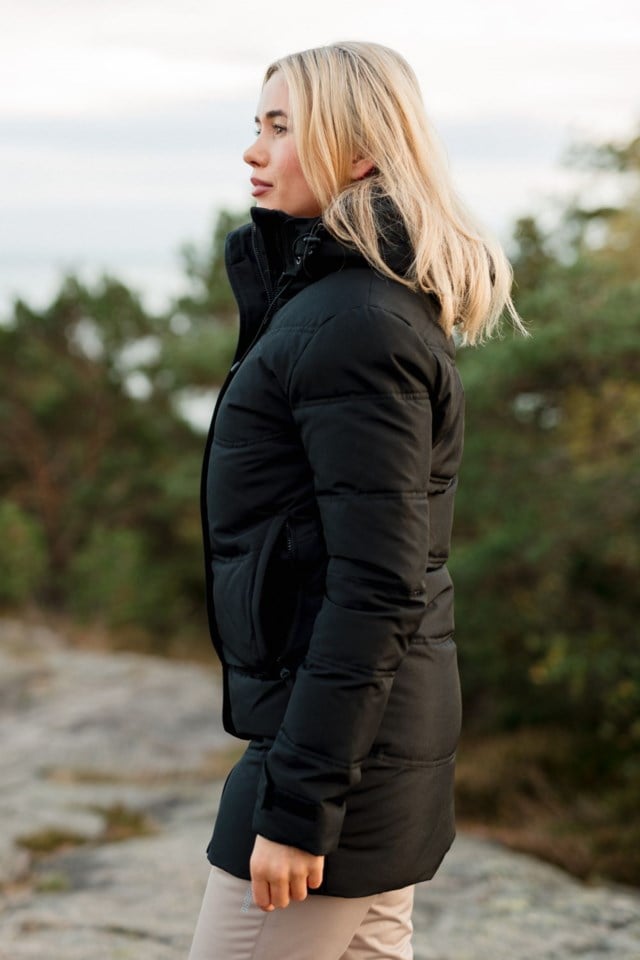 Svalbard dunparkas Black Dame - 1