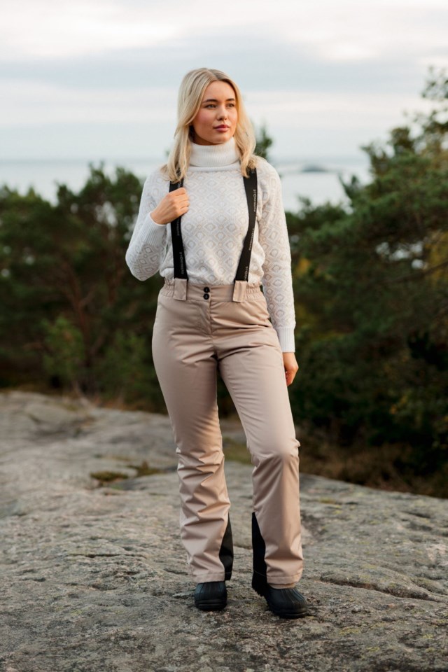 Kvitfjell vattert selebukse Beige Dame - 1