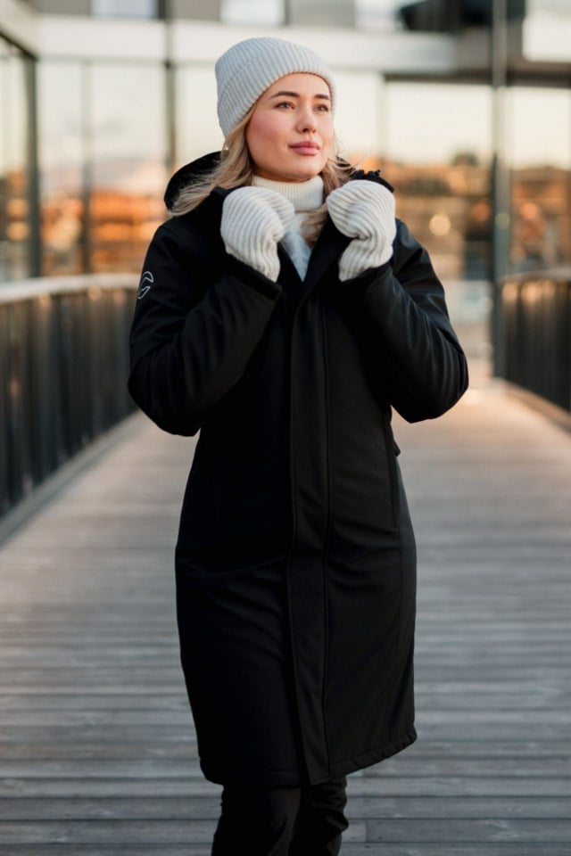 Østisen vattert parkas Black Dame - 1