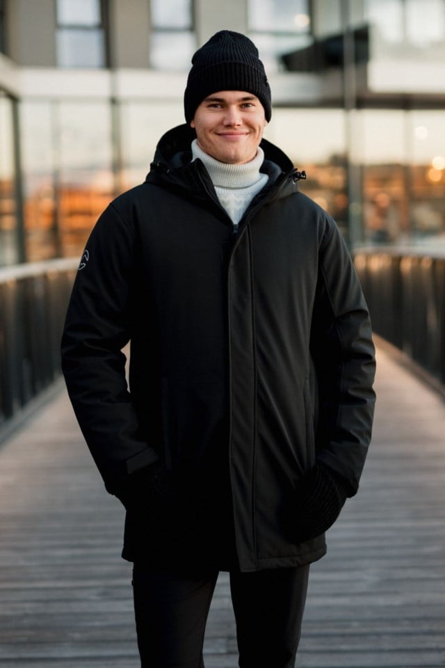 Østisen vattert parkas Black Herre - 1