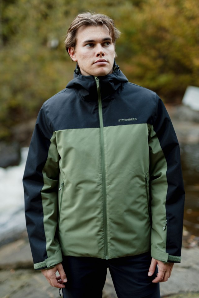 Kvitfjell vattert jakke Black|Green Herre - 1