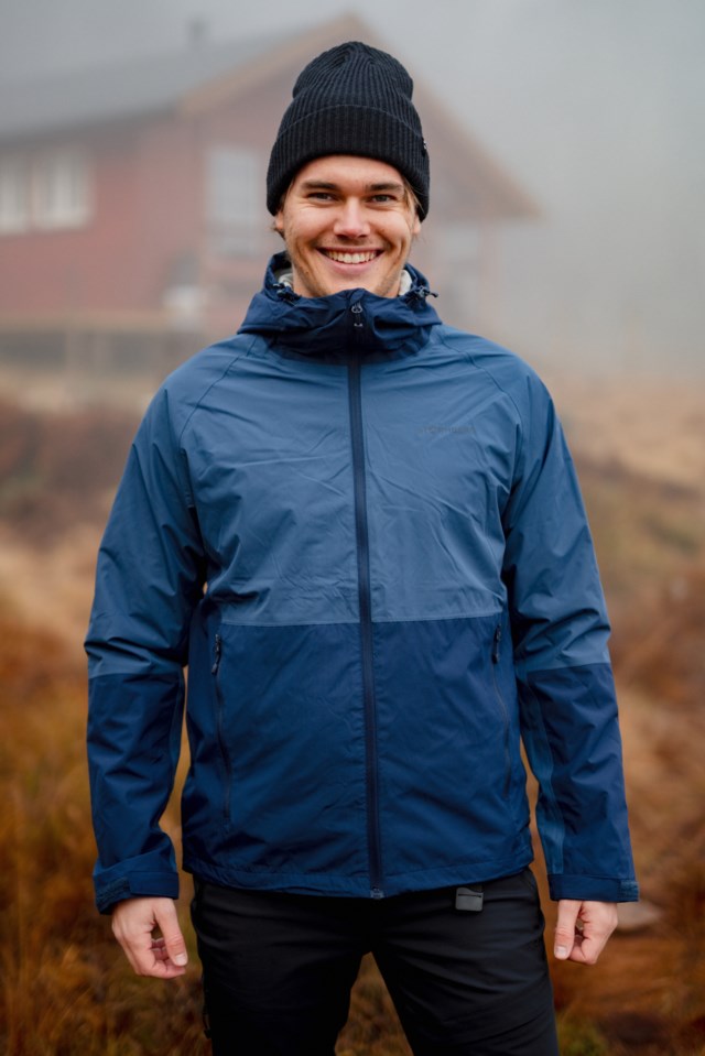 Sognefjord fôret skalljakke Blue Herre - 1