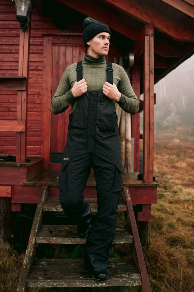 Hafjell vattert salopette selebukse Black Herre - 1