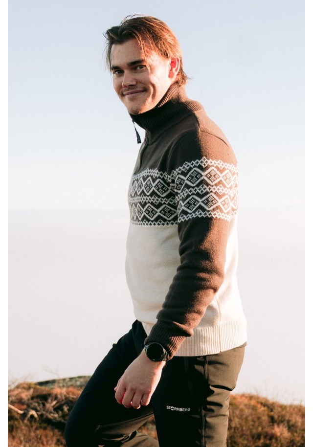 Hardanger Half Zip ullgenser