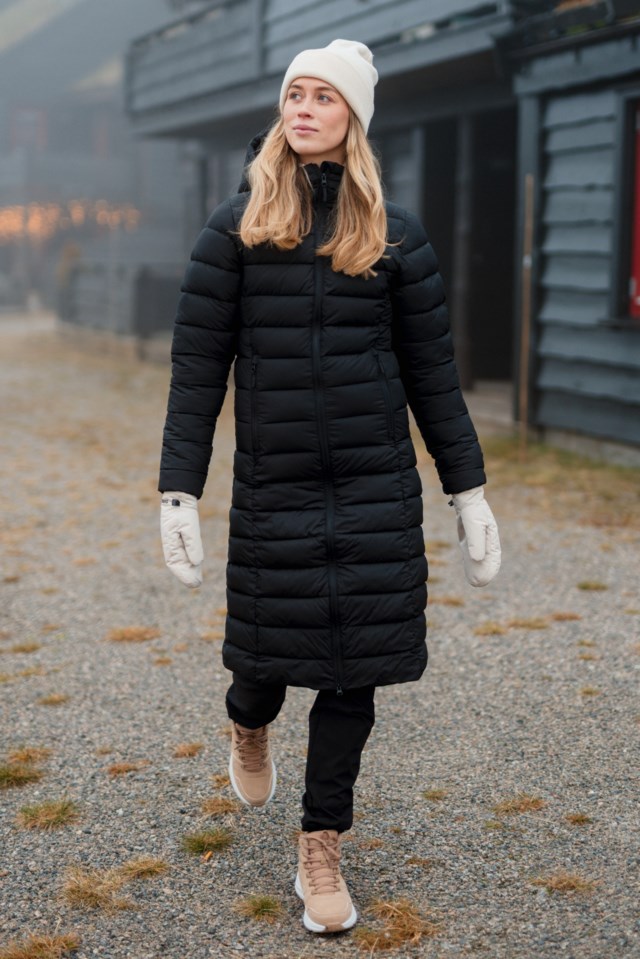 Nordtoppen lang parkas Black Dame - 1