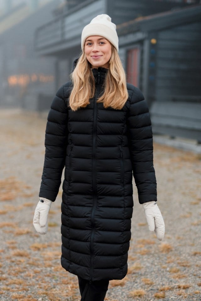 Nordtoppen lang parkas Black Dame - 1