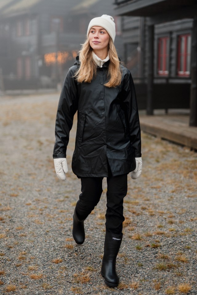 Nordsjø regnparkas Black Dame - 1