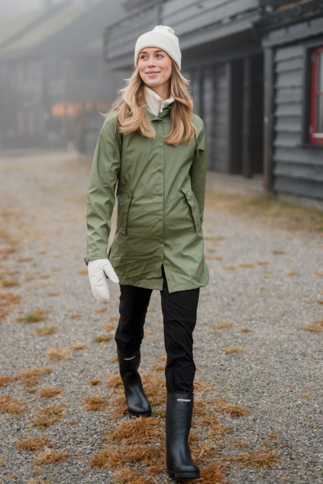 Nordsjø regnparkas Green Dame - 1
