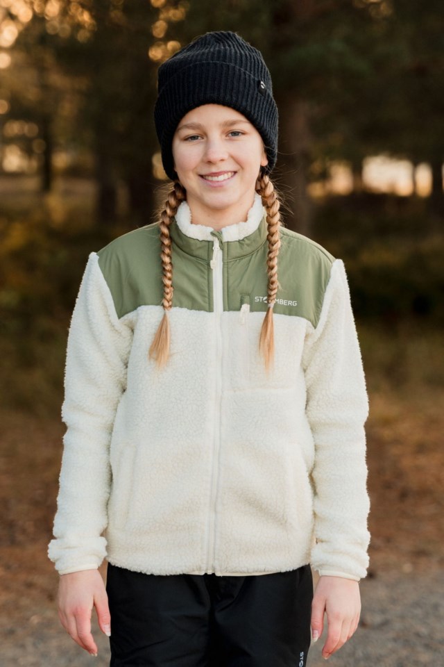 Åkrafjell sherpajakke barn 8-14 Beige|Green Barn - 1