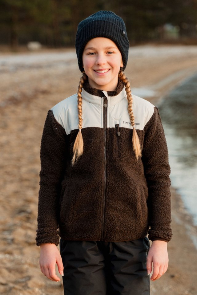 Åkrafjell sherpajakke barn 8-14 Brown Barn - 1