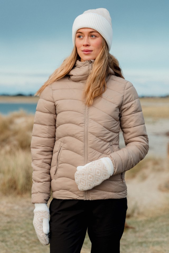 Nordisen vattert lettvekts jakke Beige Dame - 1