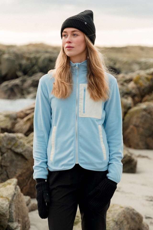Linfjord fleecejakke Blue Dame - 1