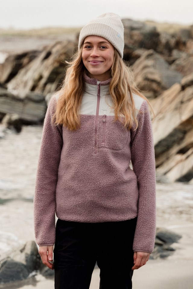 Åkrafjell Half Zip sherpagenser Pink Dame - 1