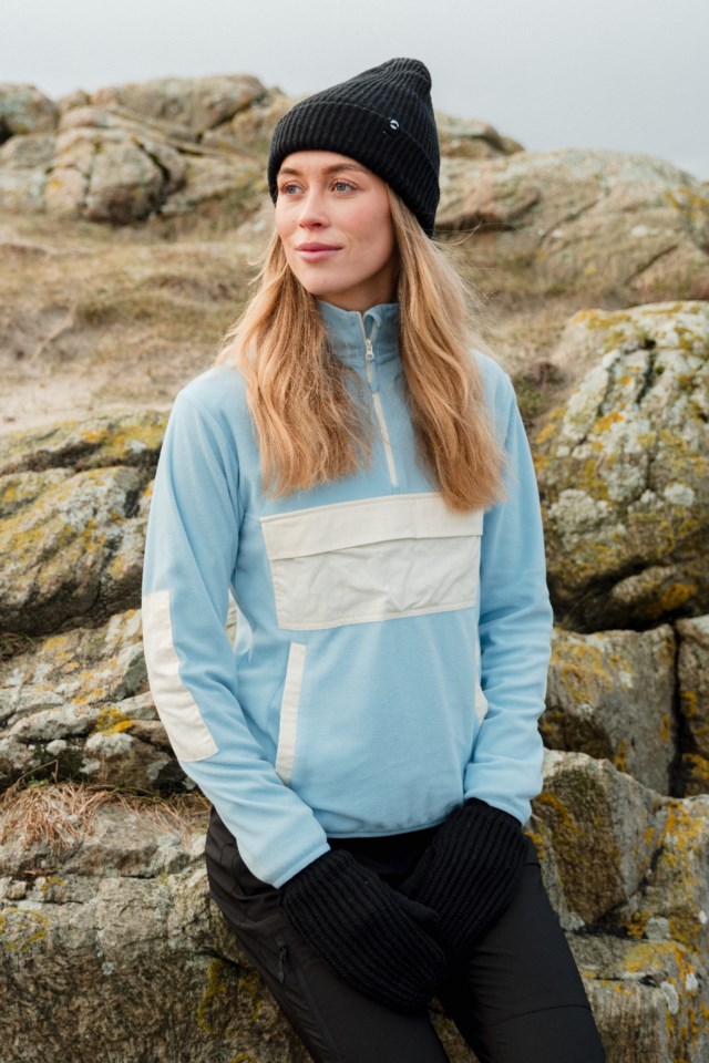 Linfjord fleecegenser Blue Dame - 1