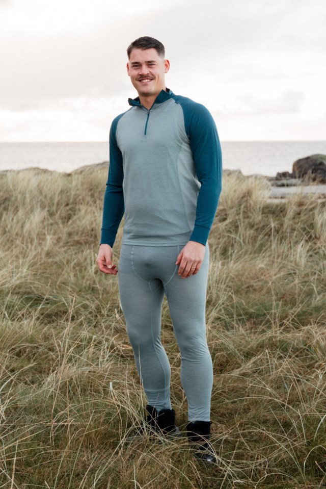 Glitterdal Superwool longs Blue Herre - 1