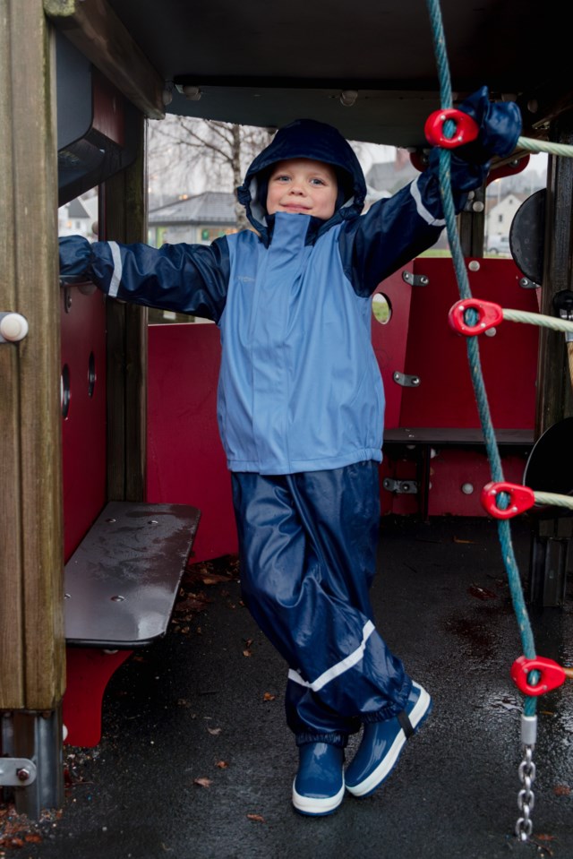 Bergen resirkulert regnselebukse barn 1-7 Blue Barn - 1