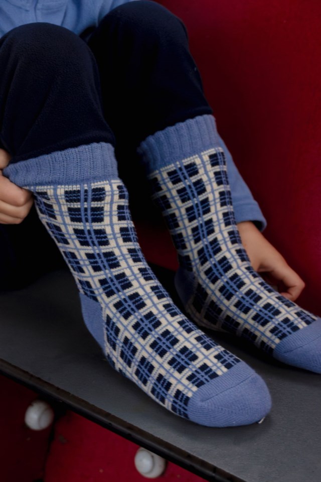 Polarlys Supersoft termosokker barn 1-7 Blue Barn - 1