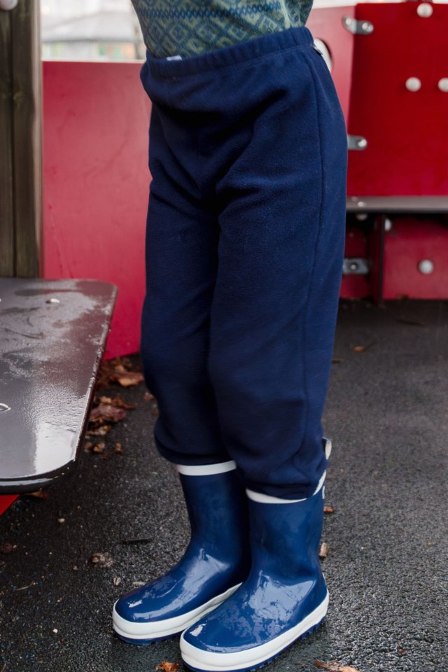 Virvle fleecebukse barn 1-7 Blue Barn - 1