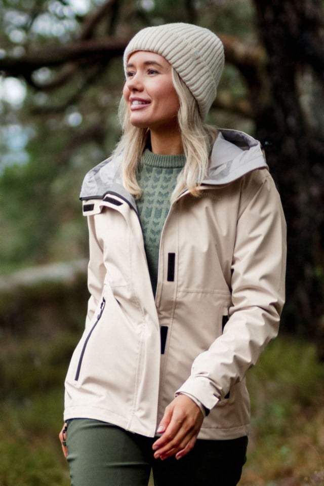 Rauma 3-lags skalljakke Beige Dame - 1