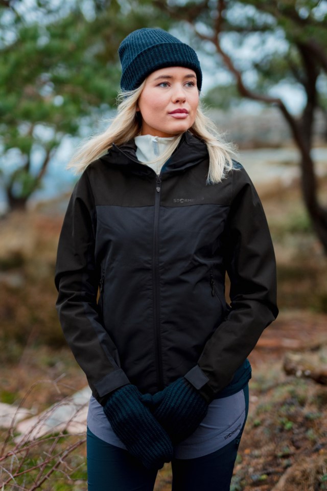 Kvitdalen fôret skalljakke Black Dame - 1