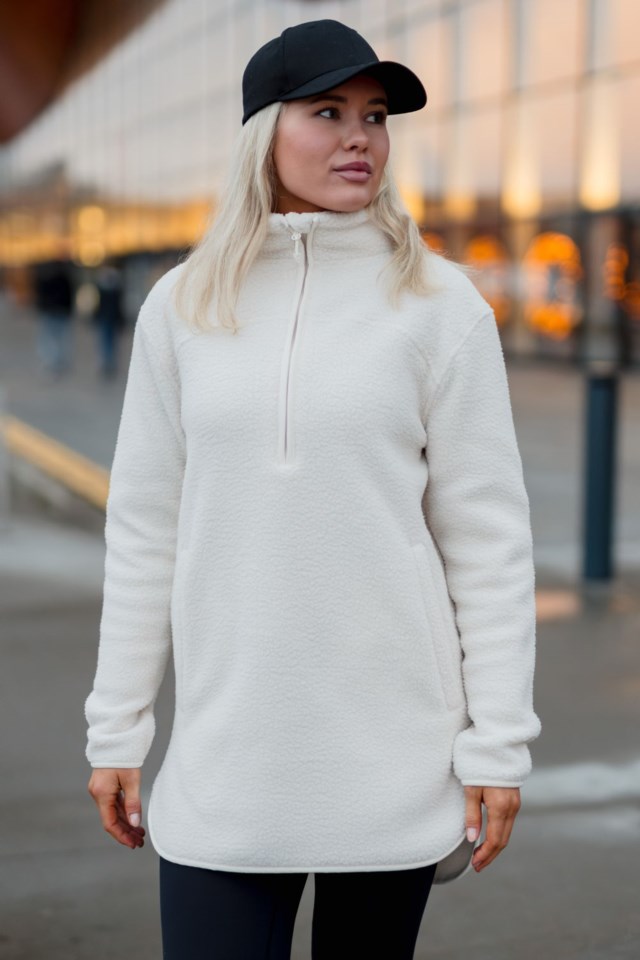 Polarfjord lang sherpagenser Beige Dame - 1