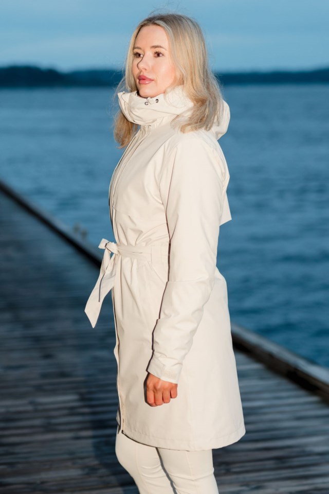 Fredrikstad vanntett trenchcoat Beige Dame - 1