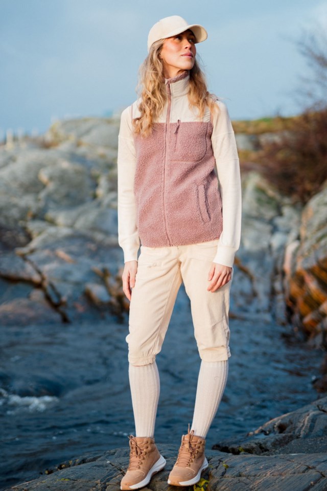 Slettefjell cord nikkers Beige Dame - 1