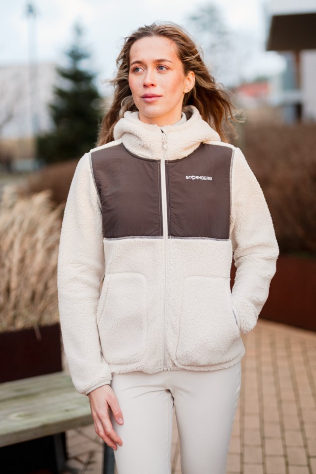 Trollheimen hybrid sherpajakke Brown|Beige Dame - 1