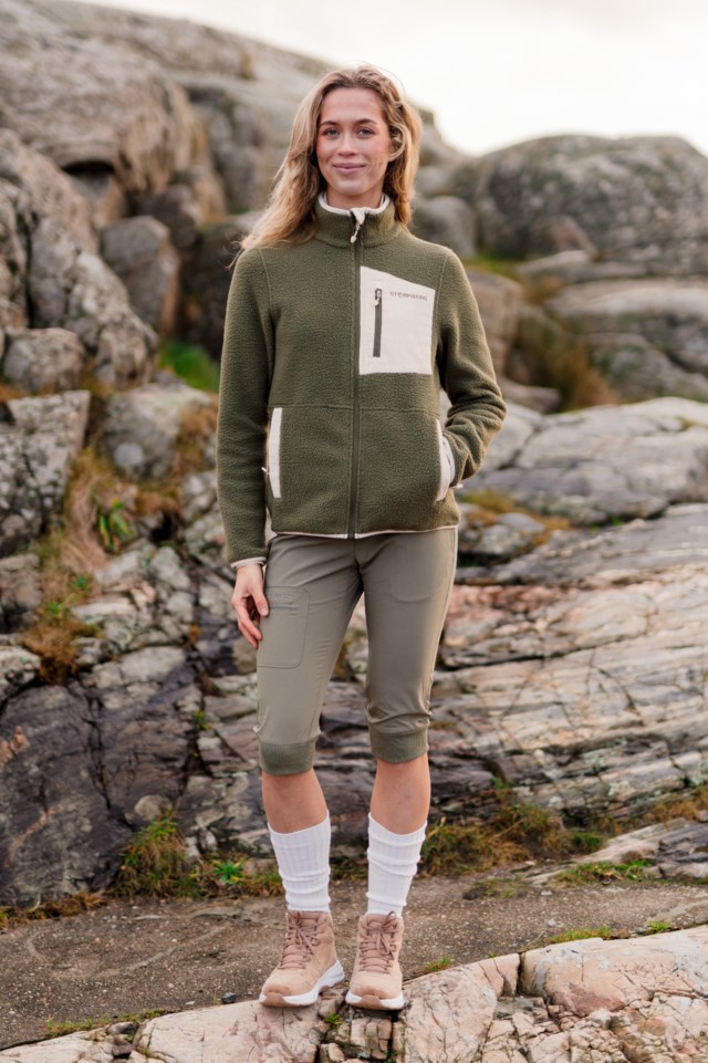 Finefjell resirkulert lettvektscapri Beige Dame - 1