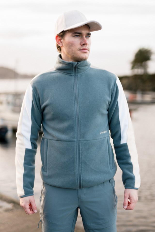 Langesund fleecejakke Blue Herre - 1