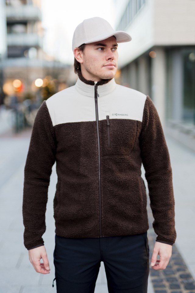 Åkrafjell sherpajakke Brown Herre - 1