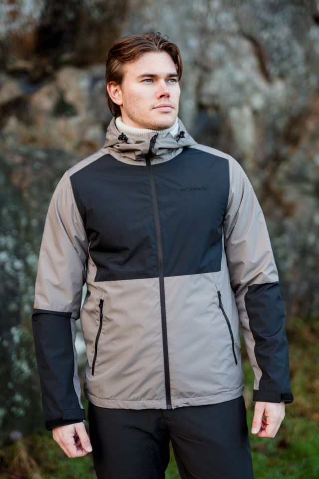 Geiranger fôret skalljakke Black|Grey Herre - 1