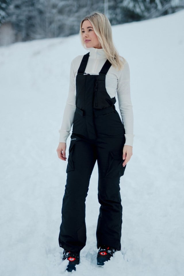 Hafjell vattert salopette selebukse Black Dame - 1