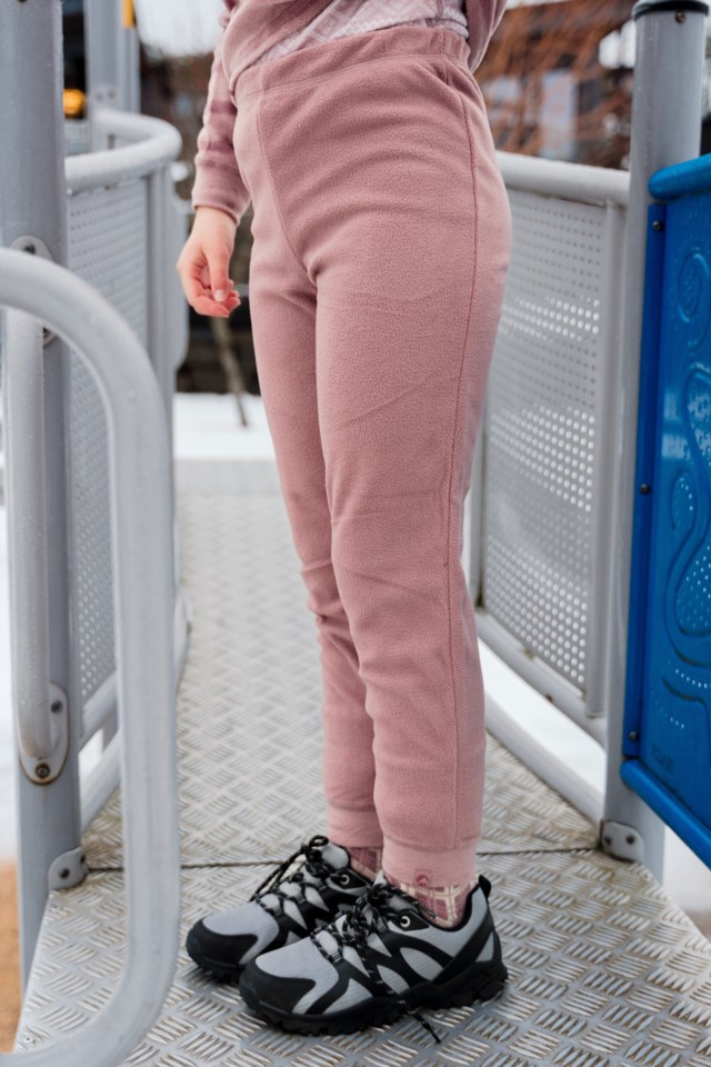 Virvle fleecebukse barn 1 - 7 Pink Barn - 1