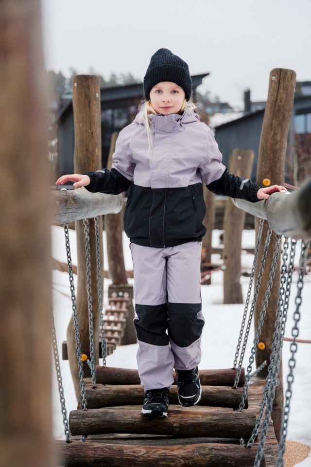 Nordkinn skallbukse barn 1-7 Black|Purple Barn - 1