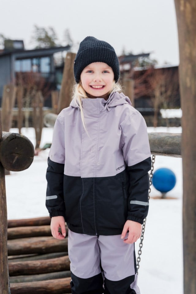 Nordkinn skalljakke barn 1-7 Black|Purple Barn - 1