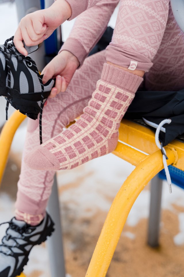 Polarlys Supersoft termosokker barn 1-7 Pink Barn - 1