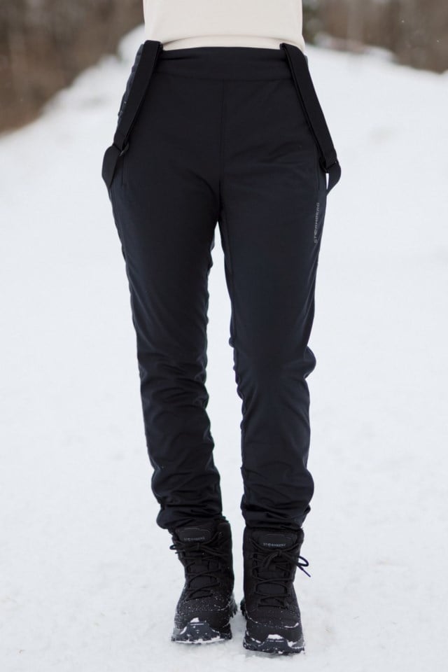 Vettakollen Zip-Off turtights m/ seler Black Dame - 1