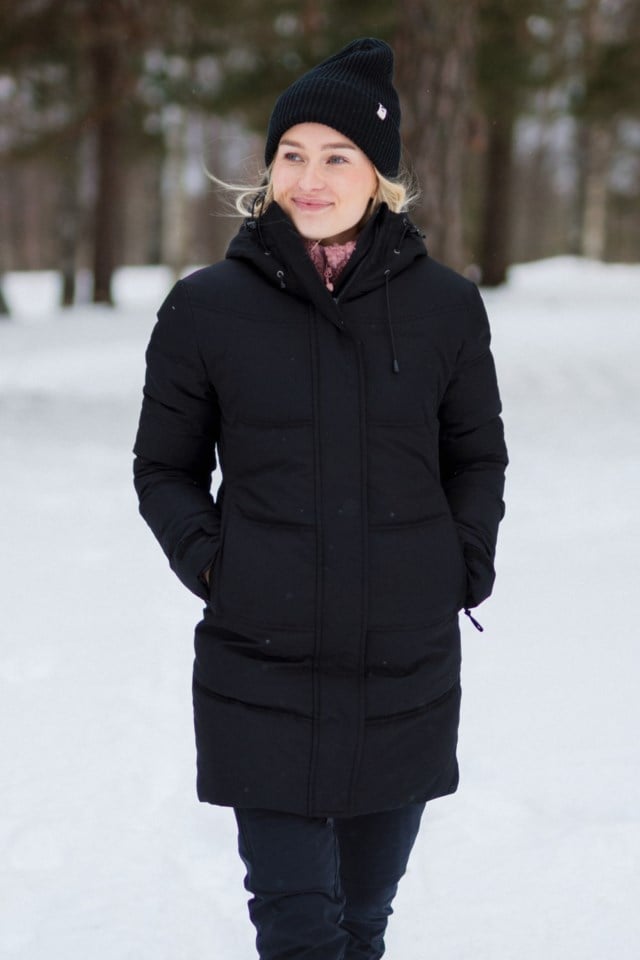 Svalbard dunparkas Black Dame - 1